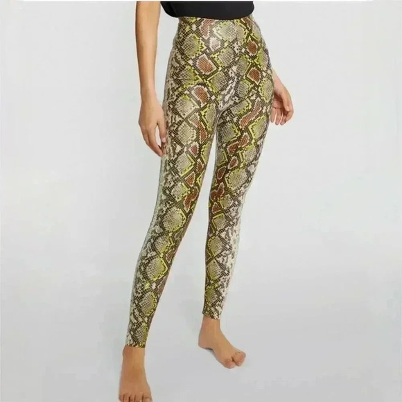 NWOT Commando Faux Leather Snake Print Leggings - Size L - Picture 1 of 5